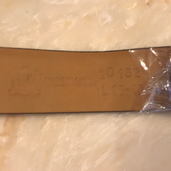 Men’s Leather Belt Black size L 38-40 New - Picture 4 of 4